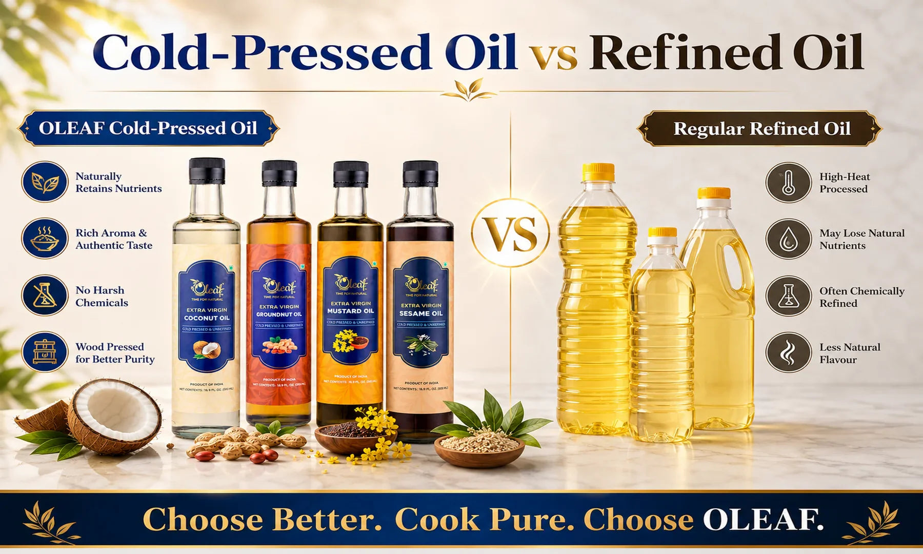 Cold-Pressed Oil vs Refined Oil: Which Is Better for Everyday Cooking?