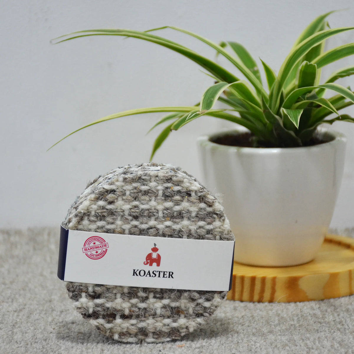 Premium Woolen Coasters - Set of 4 - Easy Clean