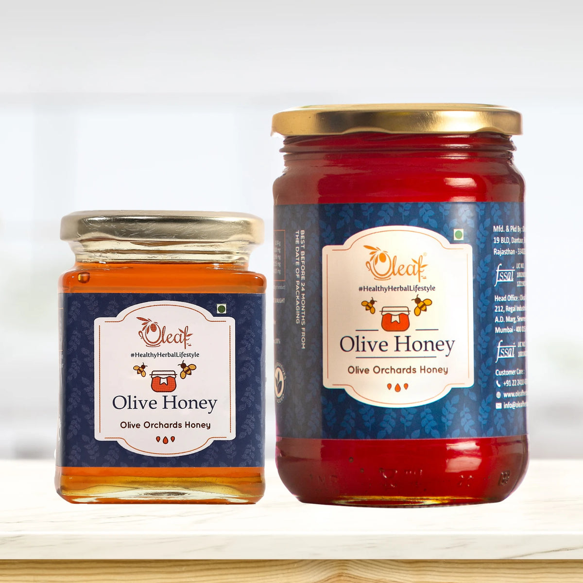 Oleaf350 Gms Olive Honey & 800 Gms Olive Honey Combo