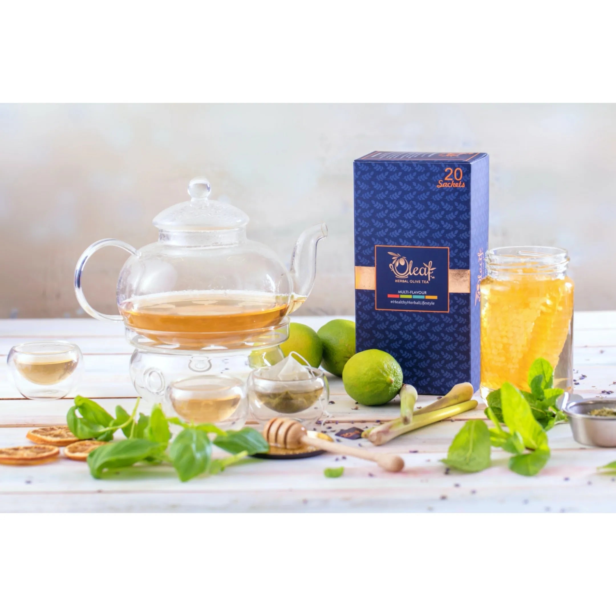 HERBAL OLIVE LEAF TEA - ASSORTED (TEABAGS)