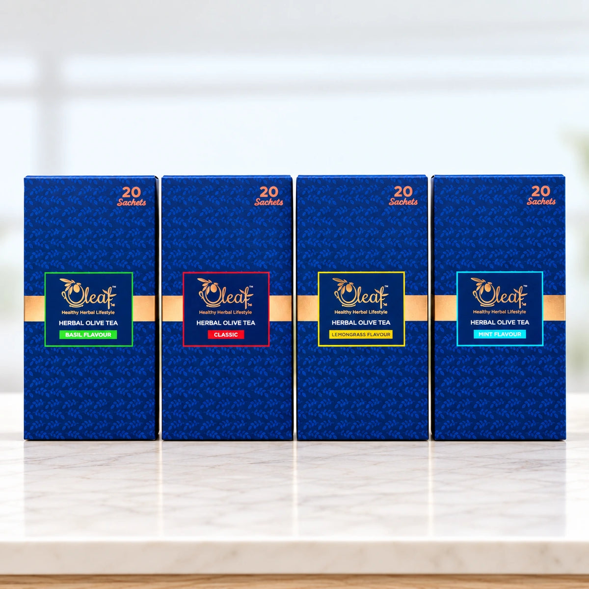 Oleaf Olive Leaf Tea – 4 Flavour Wellness Combo