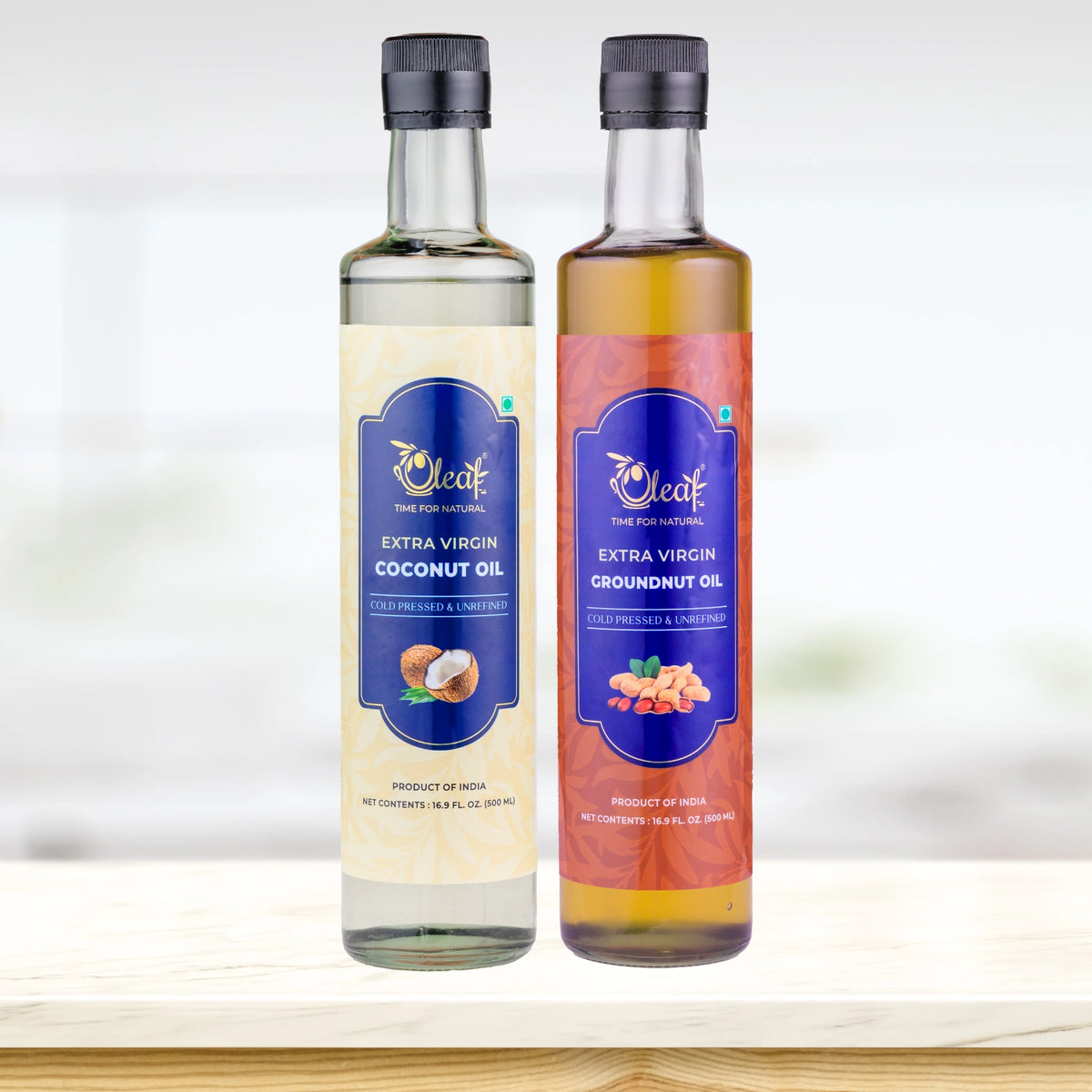 Extra Virgin Cold Pressed Coconut Oil & Groundnut Oil