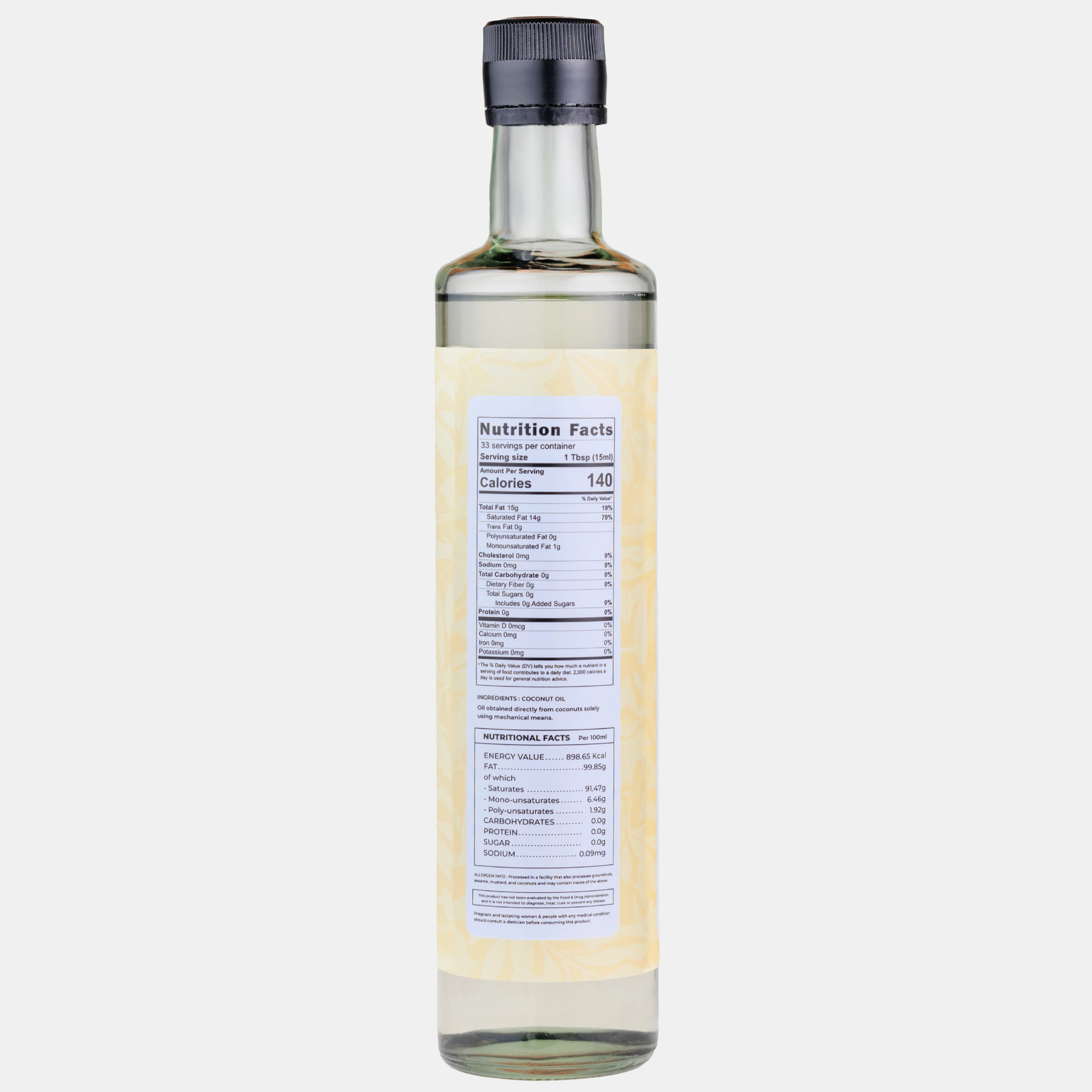 Extra Virgin Cold Pressed Coconut Oil