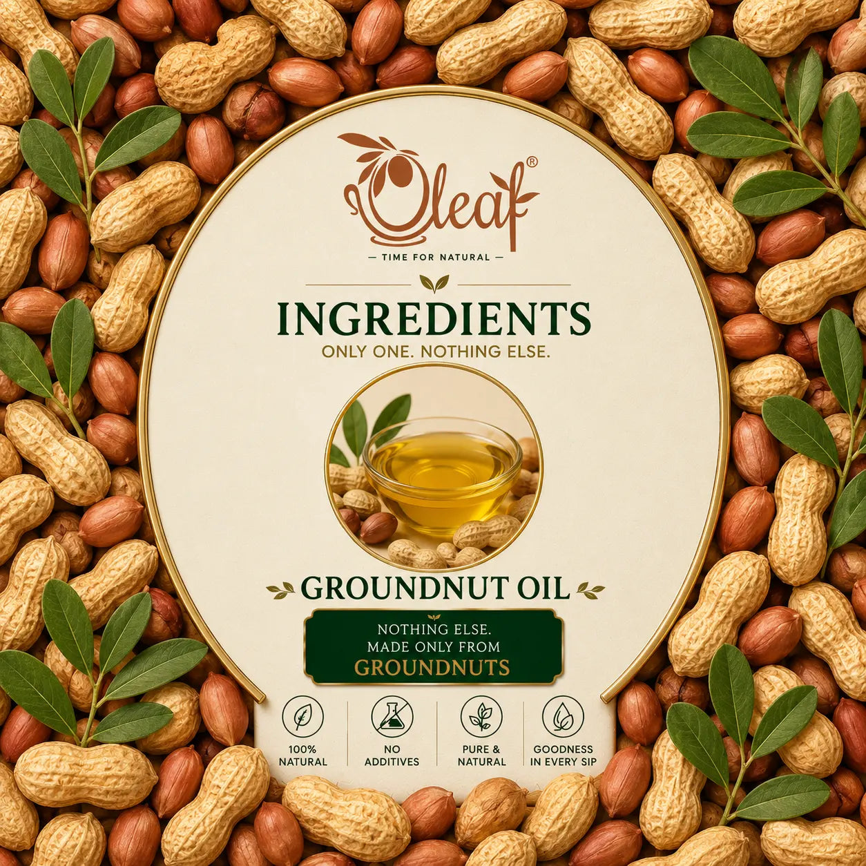 Extra Virgin Cold Pressed Groundnut Oil