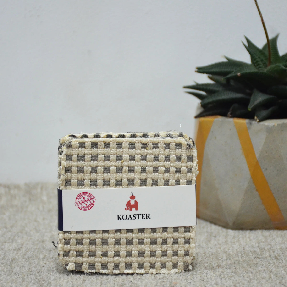 Premium Woolen Coasters - Set of 4 - Easy Clean
