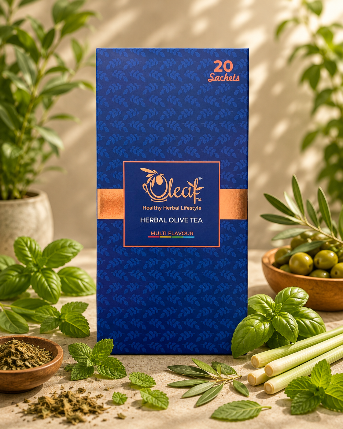 Herbal Olive Leaf Tea - Assorted (Teabags)