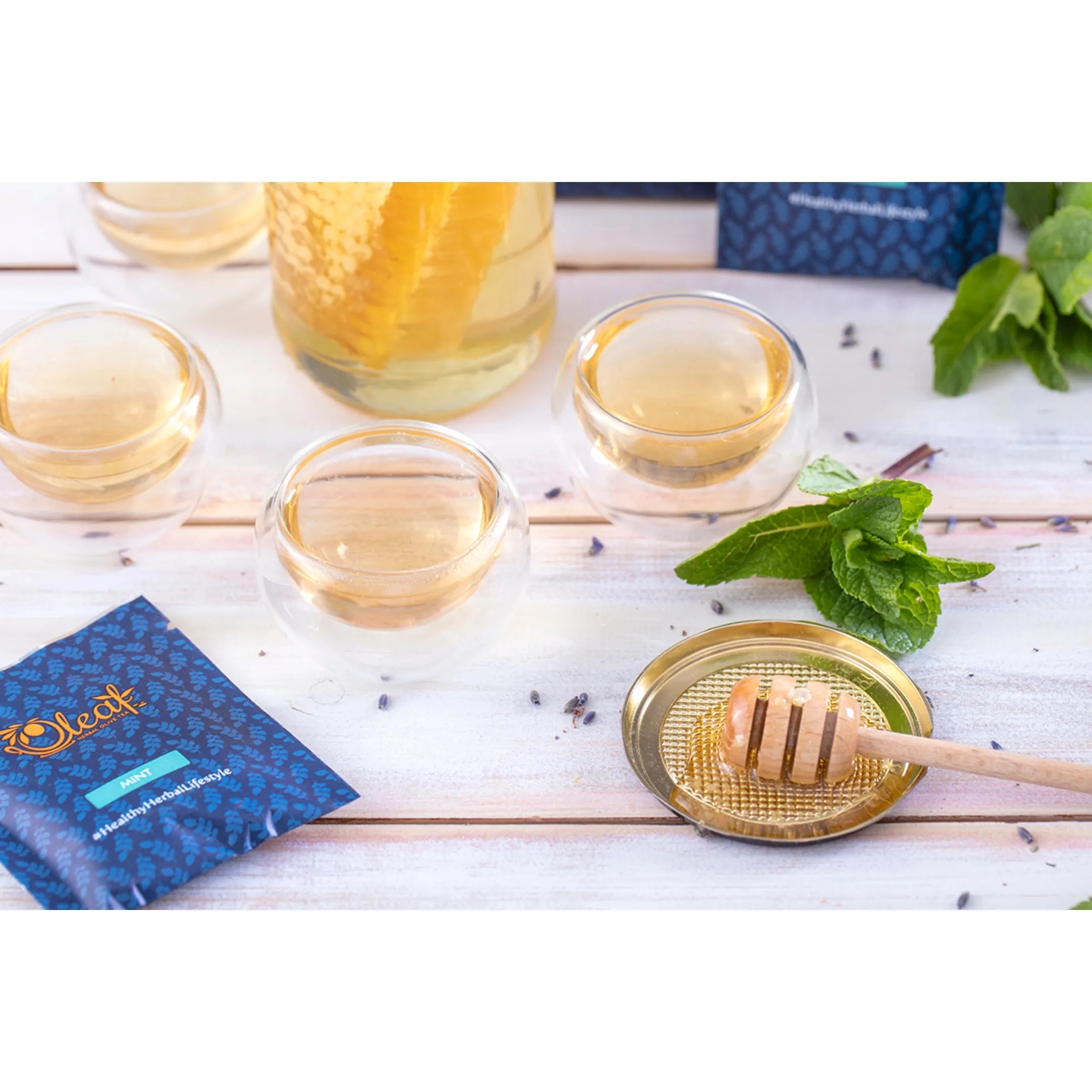 HERBAL OLIVE LEAF TEA - MINT (TEABAGS)