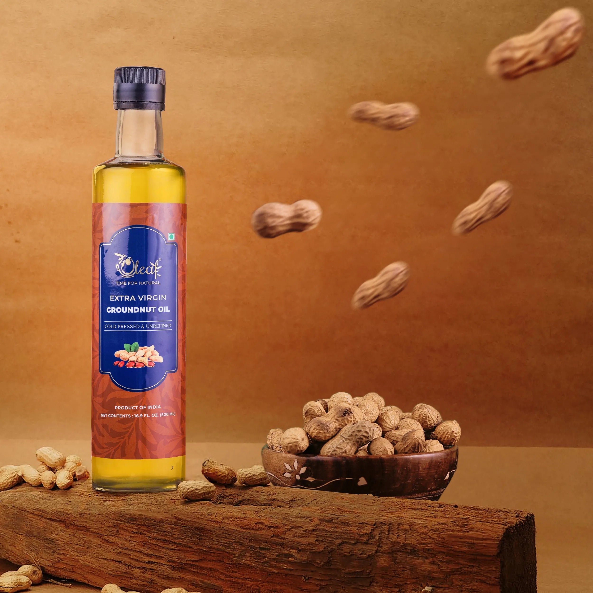 EXTRA VIRGIN COLD PRESSED GROUNDNUT OIL (500 ML)