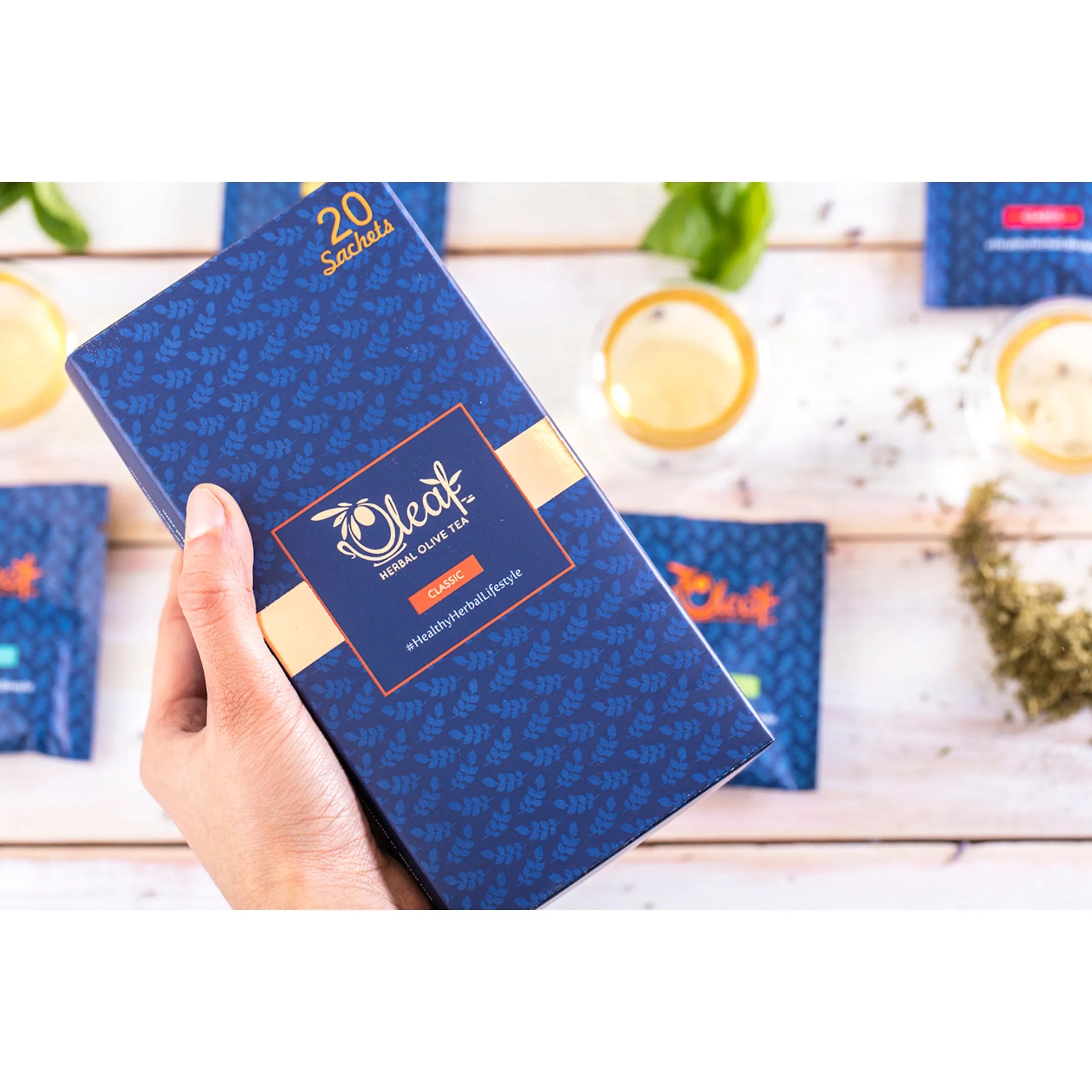 HERBAL OLIVE LEAF TEA - CLASSIC (TEABAGS)