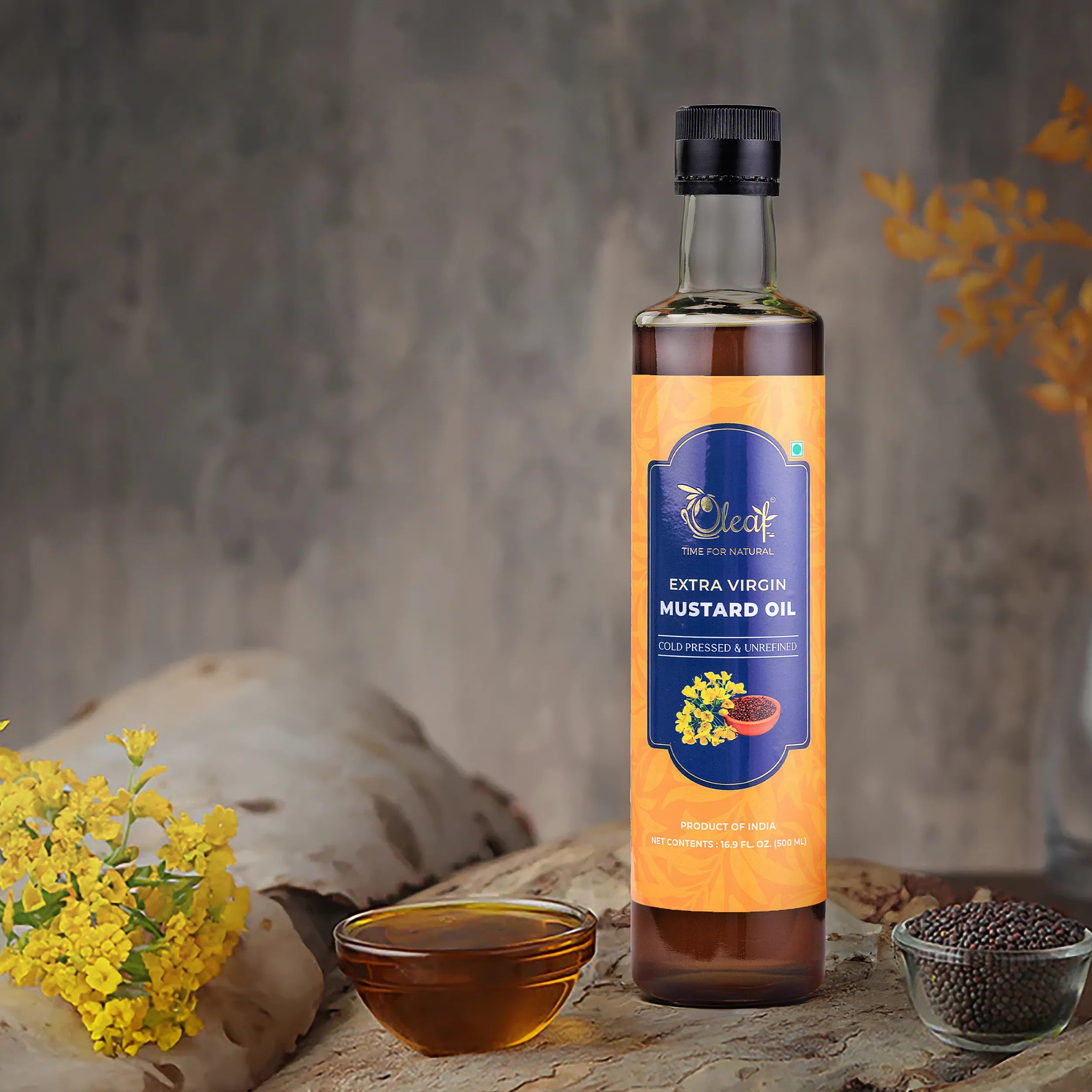 EXTRA VIRGIN COLD PRESSED MUSTARD OIL (500 ML)