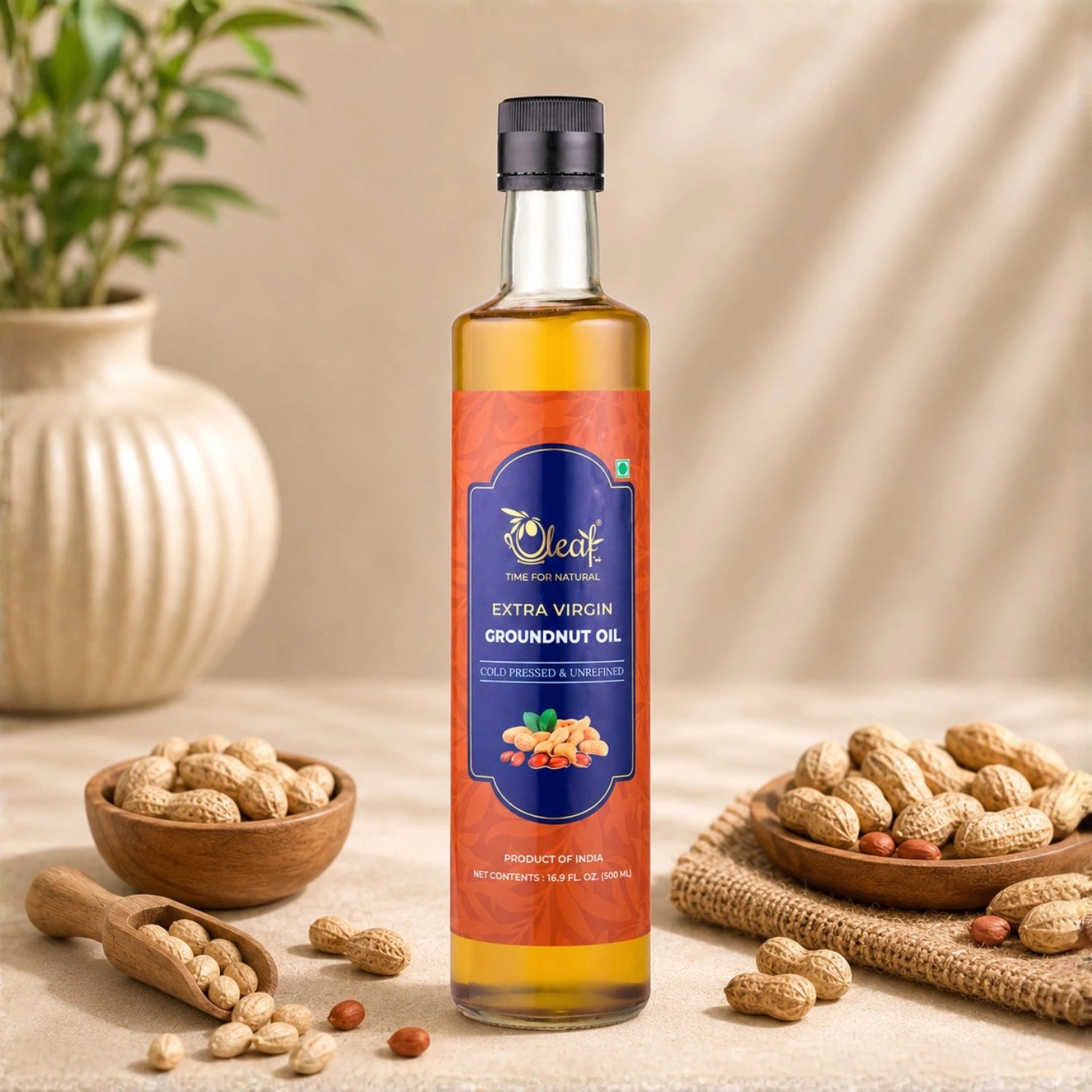 Extra Virgin Cold Pressed Groundnut Oil