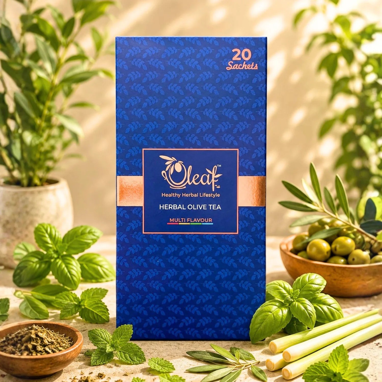 Herbal Olive Leaf Tea - Assorted (Teabags)