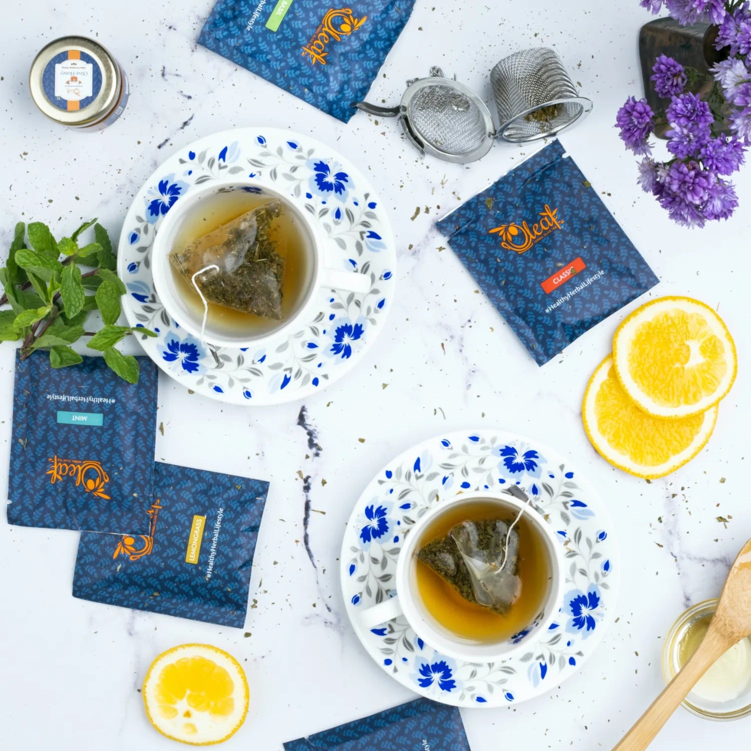 Herbal Olive Leaf Tea - Assorted (Teabags)