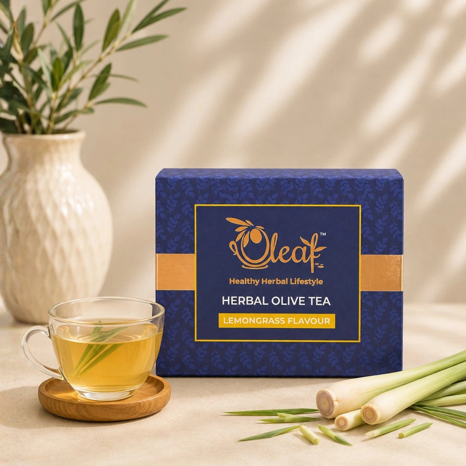 Herbal Olive Leaf Tea - Lemongrass (100 gms)